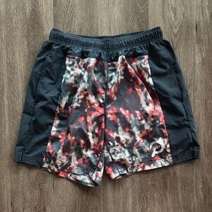 Fourlaps X Peloton Men's Bolt Lined 7" Shorts Grey Tye Dye Size Medium